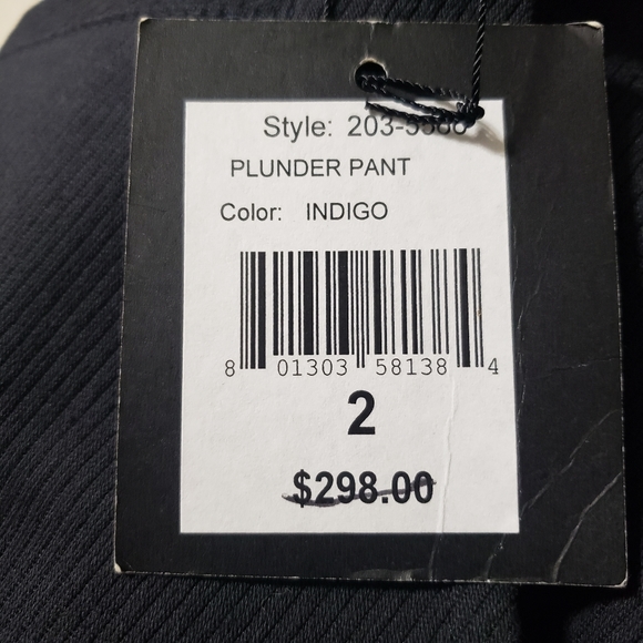 Nanette Leopore Sz 2 NWT Plunder Pant in Indigo - Picture 9 of 14